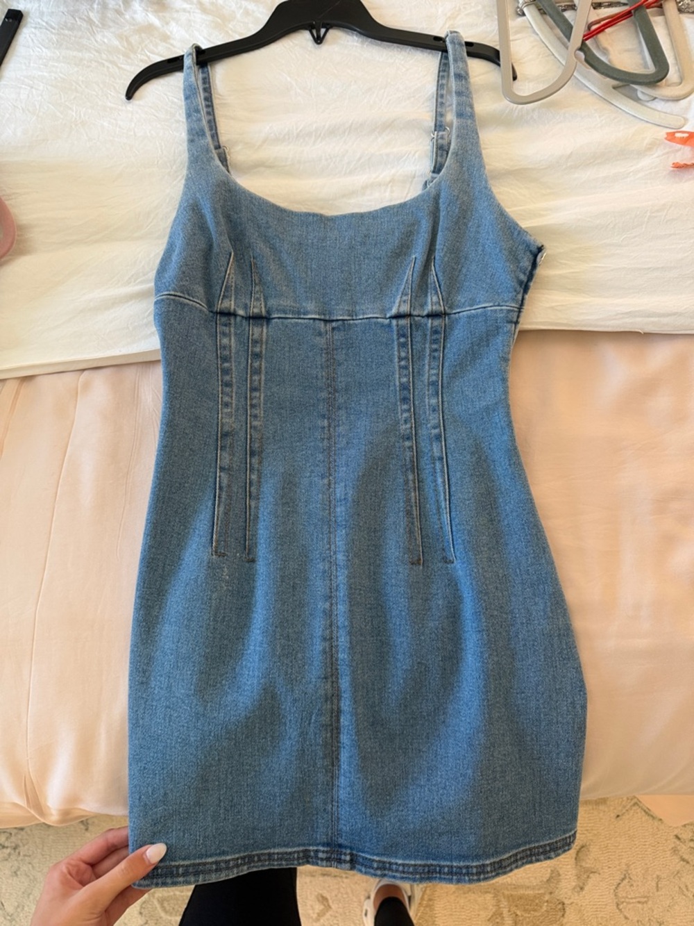 Urban Outfitters Light Blue Denim Mini Dress
